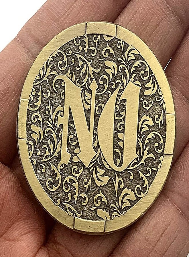Glamtune Yes No Challenge Coin Medallion Decision Maker Coin Souvenir Collector (Gold) - Image 5